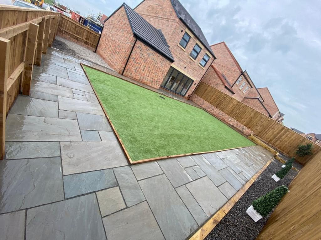 Oak sleeper raised beds and complete garden makeover